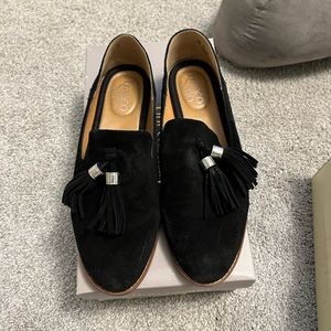 Franco Sarto Haden Tassel Suede Loafers